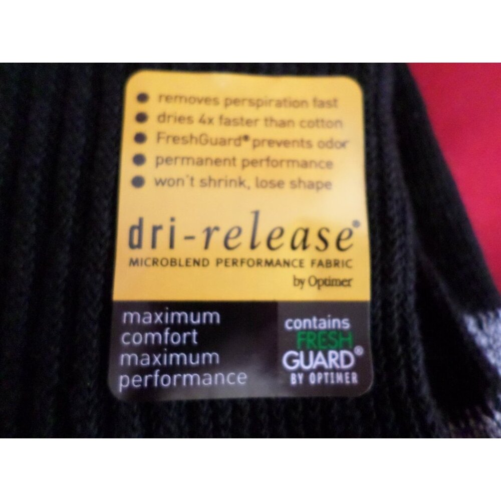 1 Pair Large High Rock Dry Release Crew Socks Arch Support 10-13 Made in USA - Picture 2 of 6